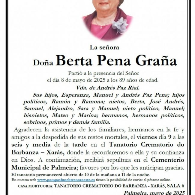 Pena Graña, Berta