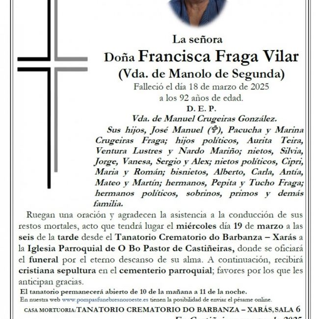 Fraga Vilar, Francisca
