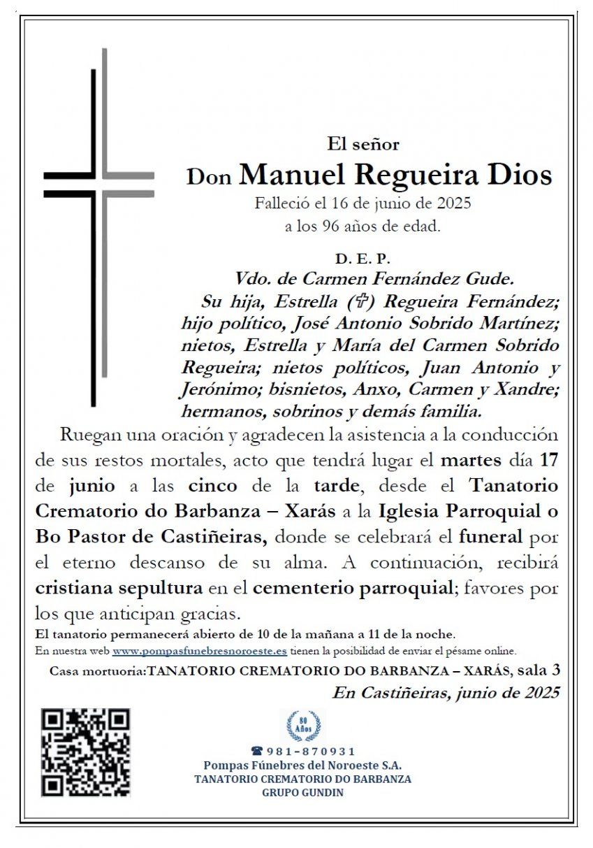 Regueira Dios, Manuel