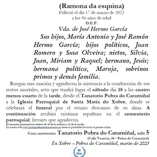 RAMONA GARCÍA VIDAL