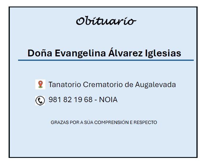 Alvarez Iglesias, Evangelina