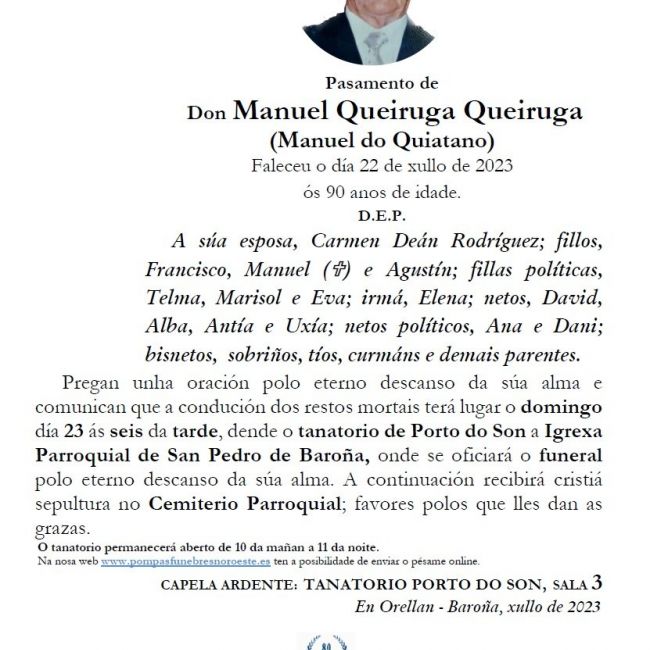 MANUEL QUEIRUGA QUEIRUGA