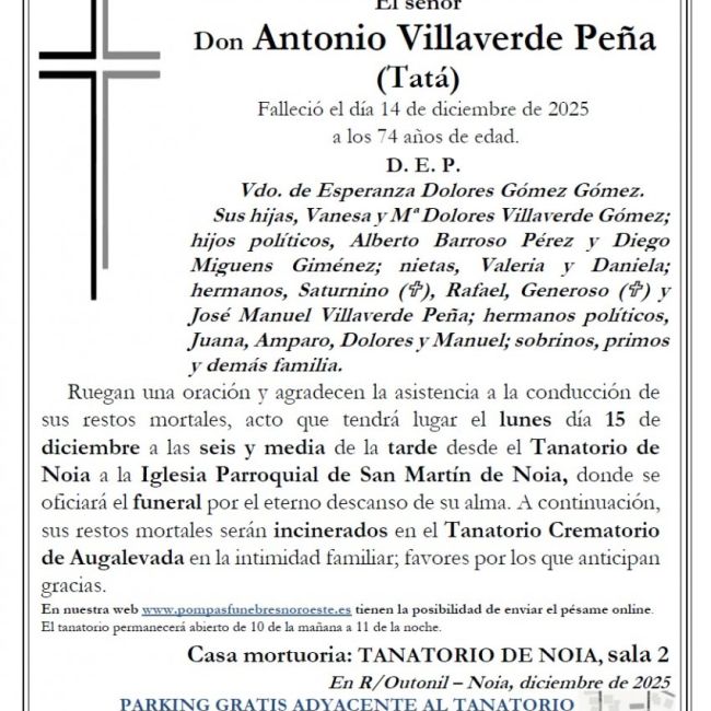 Villaverde Peña, Antonio
