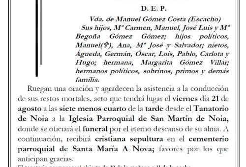 Gomez Villar, Mª del Carmen