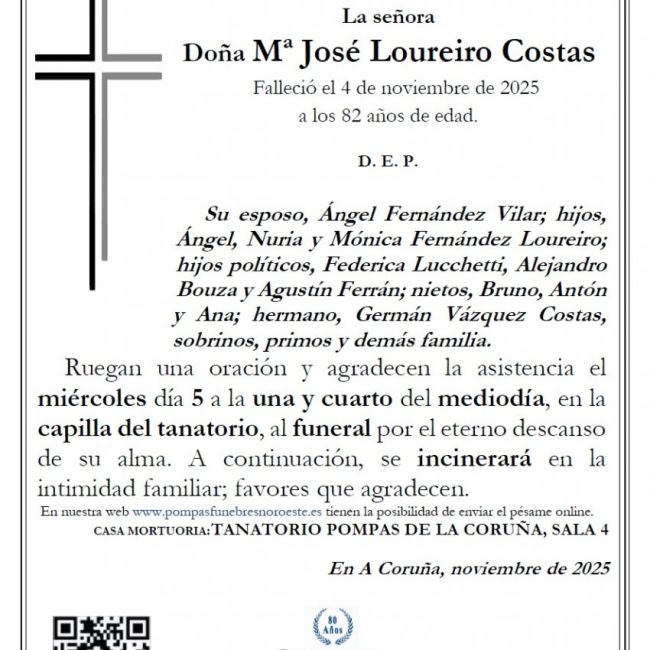 Loureiro Costas, Mª Jose