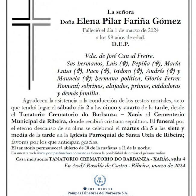 Fariña Gomez, Elena Pilar