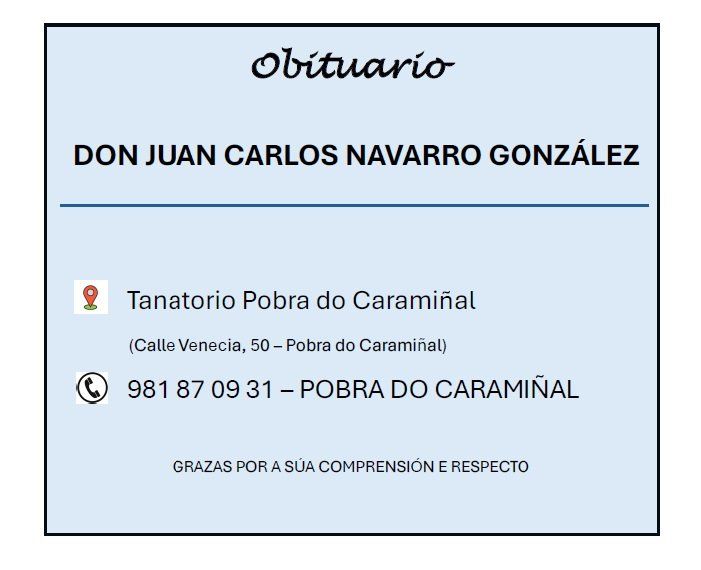 obituario juan carlos navarro