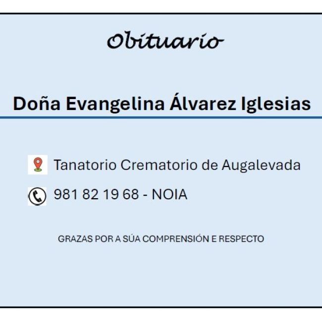 Alvarez Iglesias, Evangelina