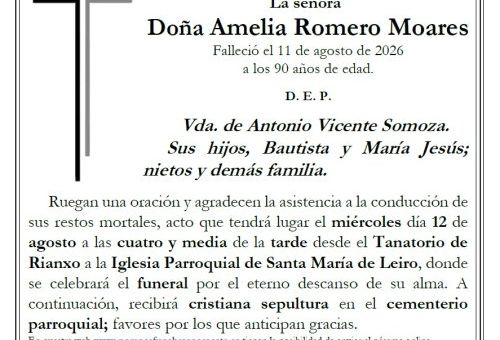 Romero Moares, Amelia