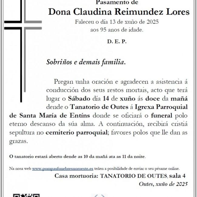 Doña Claudina Reimundez Lores web