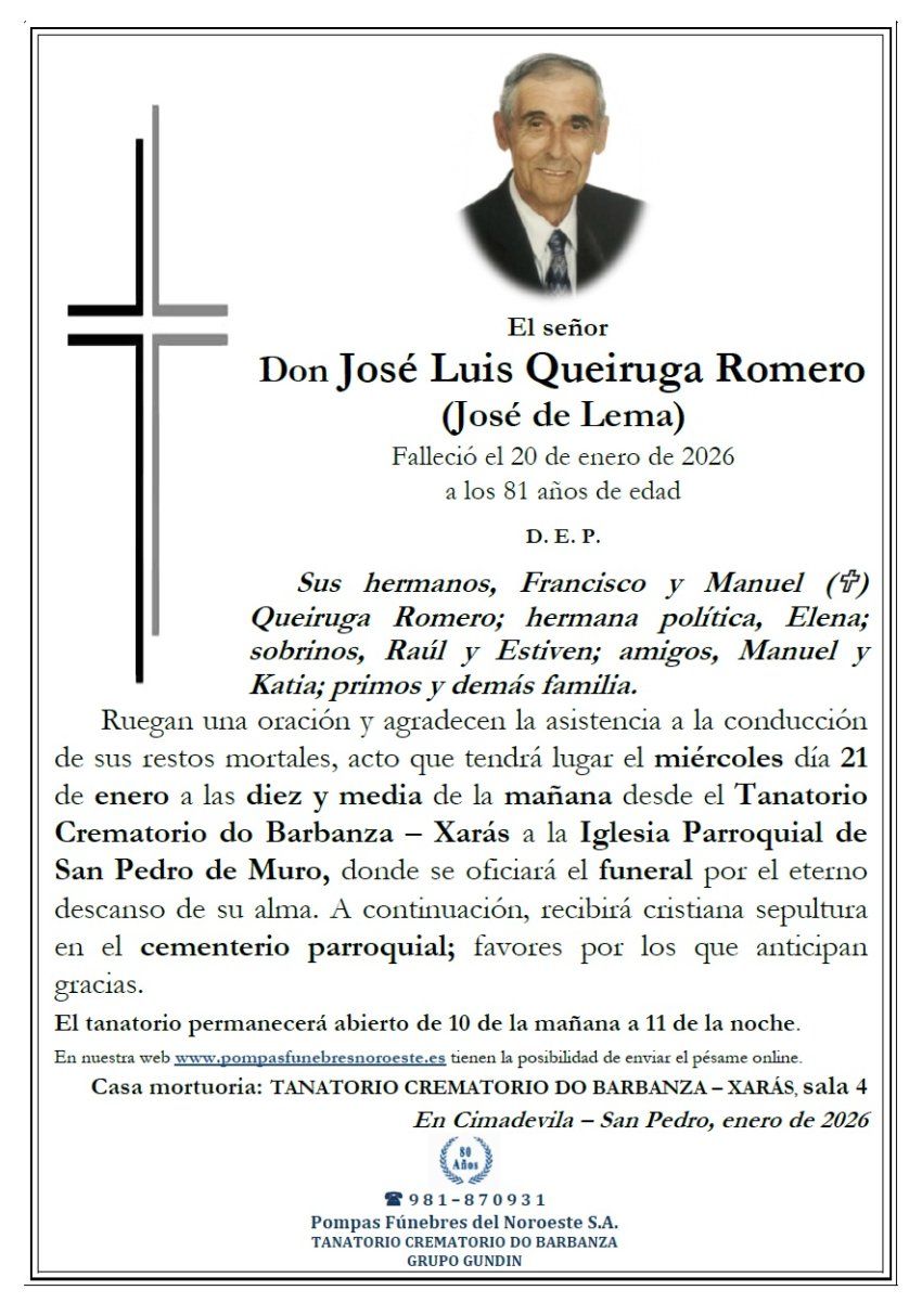 Queiruga Romero, Jose Luis