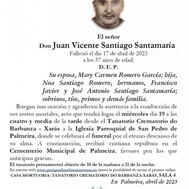 Santiago Santamaria, Juan Vicente