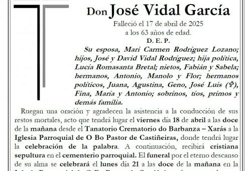 Vidal Garcia, Jose