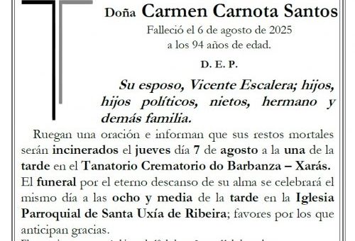 Carnota Santos, Carmen