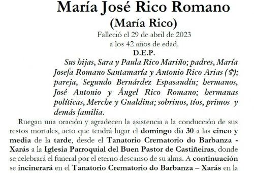Rico Romano, Maria Josefa
