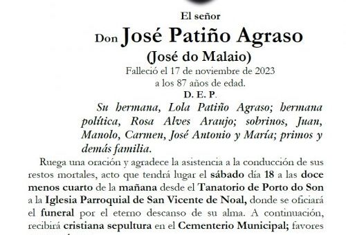 Patiño Agraso, José