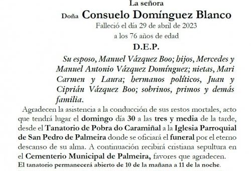 Dominguez Blanco, Consuelo