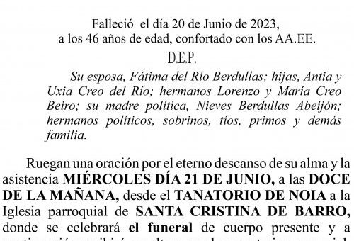 23 05 ESQUELA Martín Creo Beiro