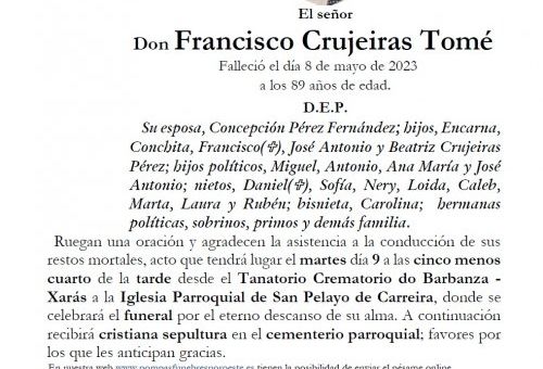 Crujeiras Tomé, Francisco