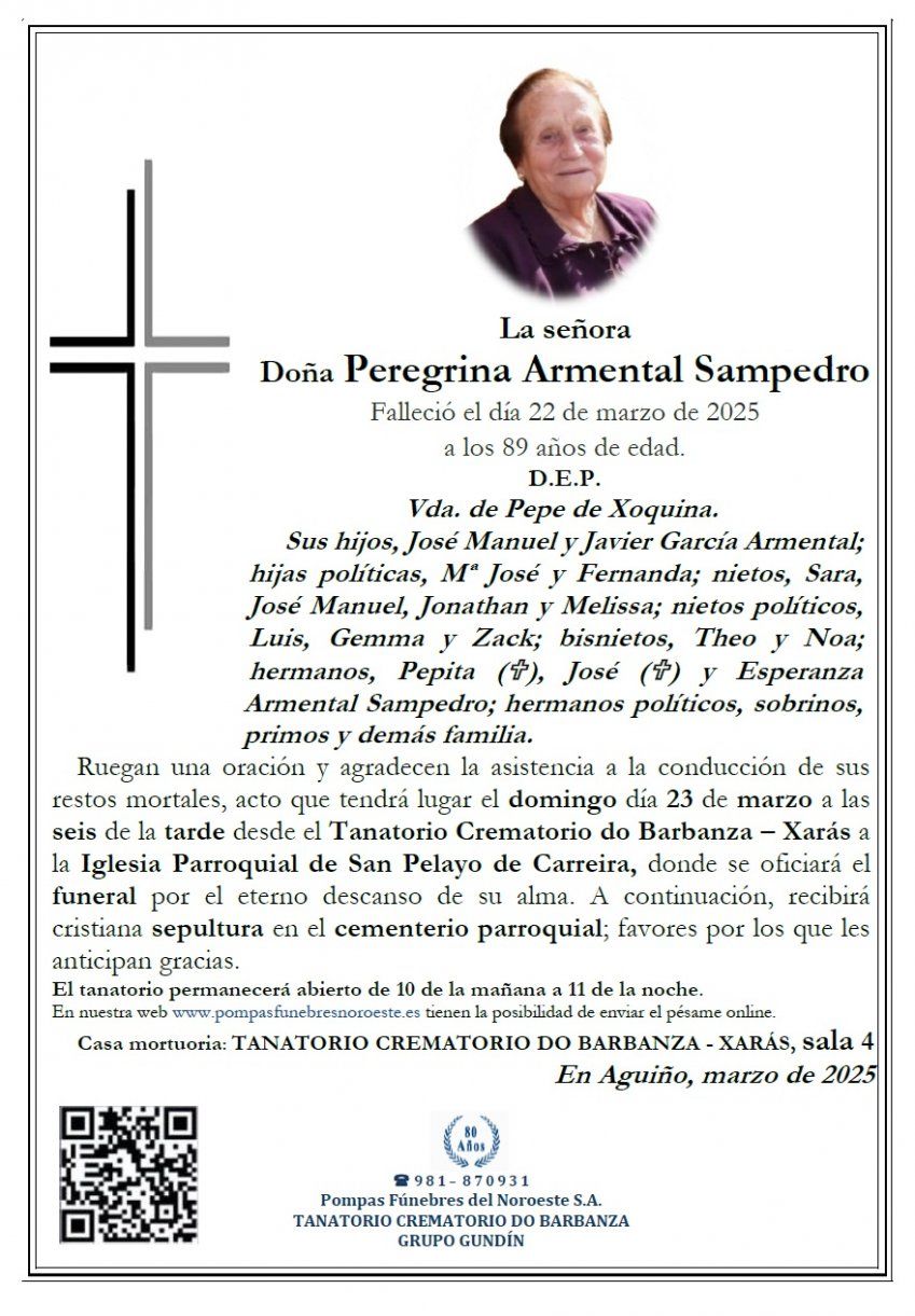 Armental Sampedro, Peregrina