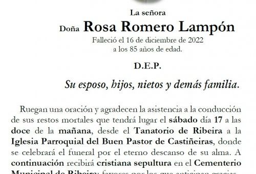 Romero Lampón, Rosa