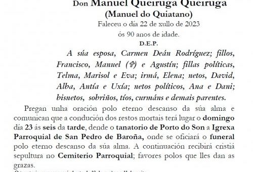 MANUEL QUEIRUGA QUEIRUGA