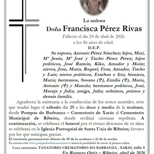 Perez Rivas, Francisca