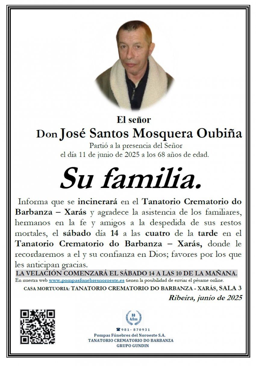 Mosquera Oubiña, José Santos
