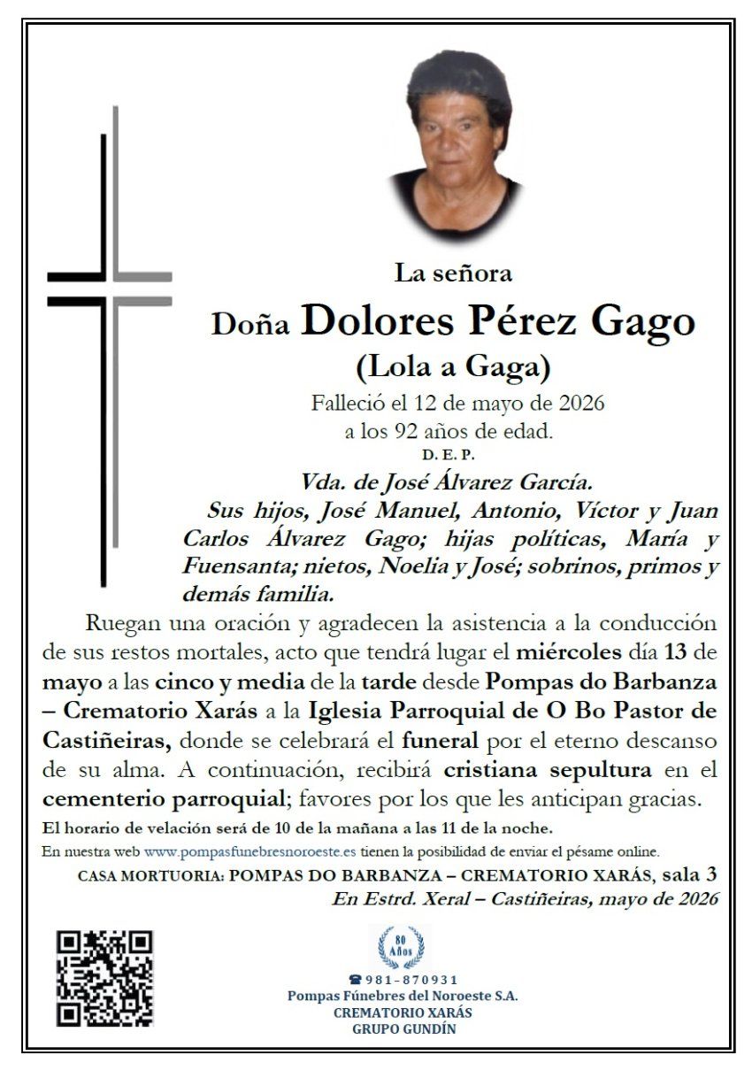 Perez Gago, Dolores