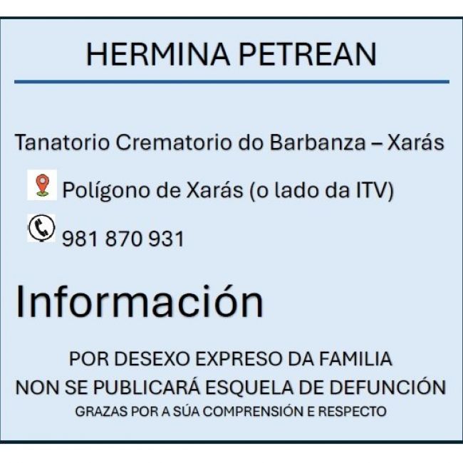 HERMINIA PETREAN