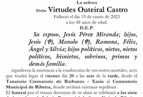 VIRTUDES OUTEIRAL CASTRO