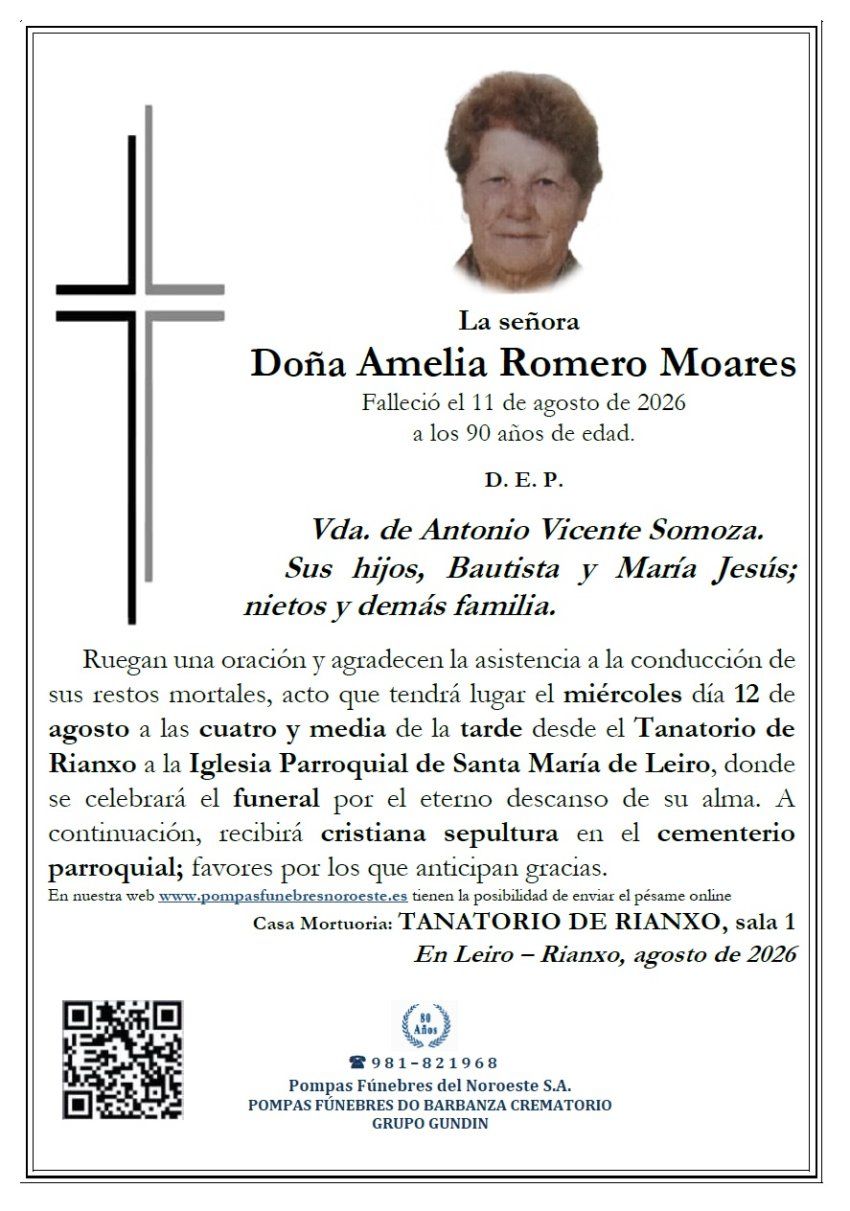 Romero Moares, Amelia