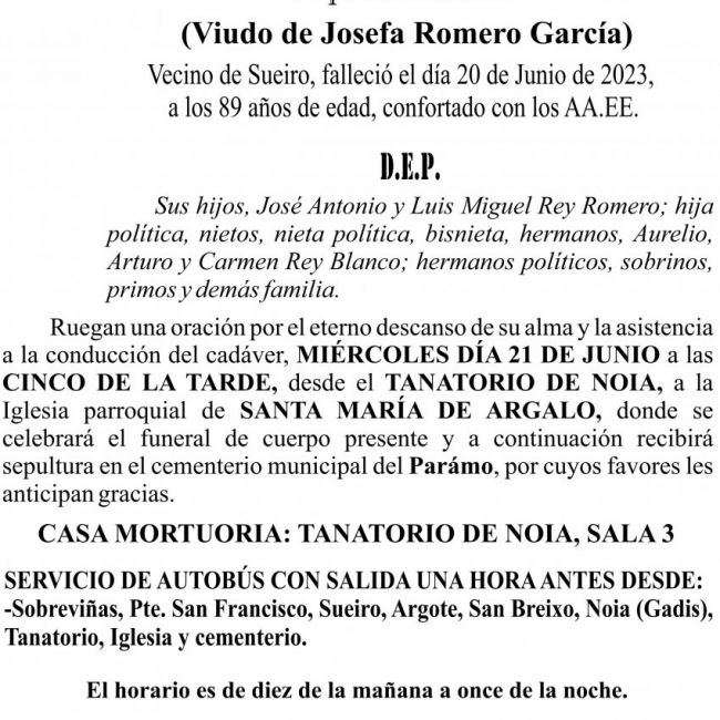 23 06 Esquela, José Rey Blanco