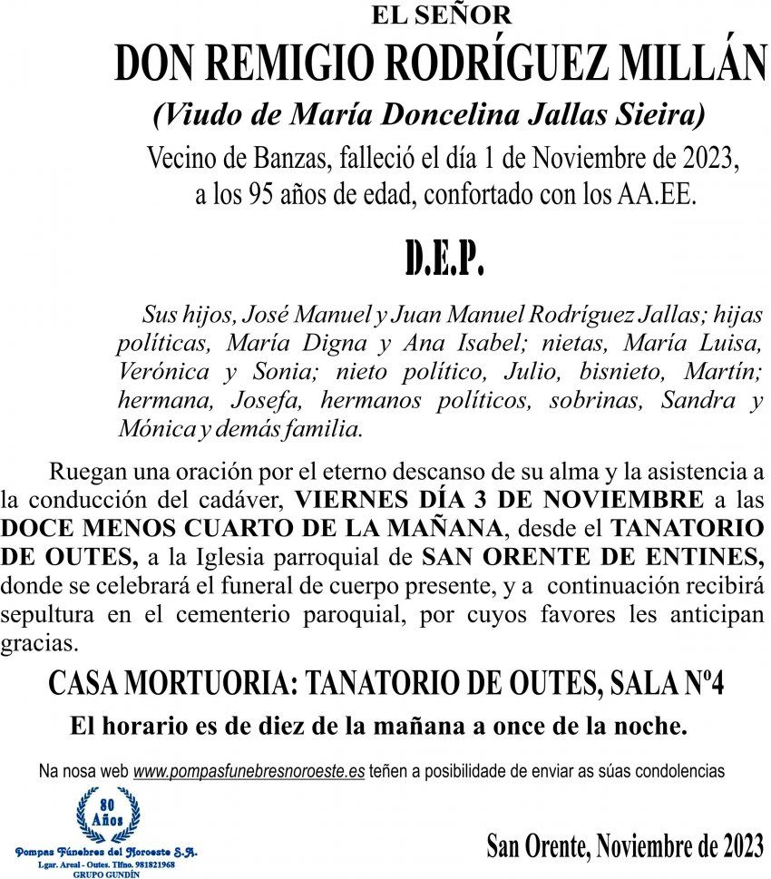 11 23 Esquela Remigio Rodríguez Millán
