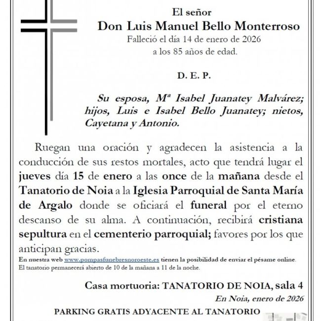 Bello Monterroso, Luis