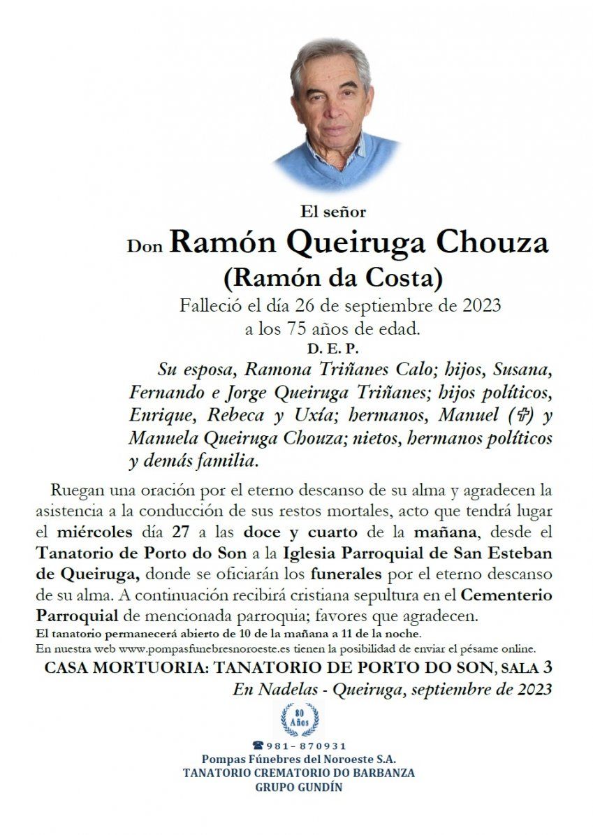 Queiruga Chouza, Ramon