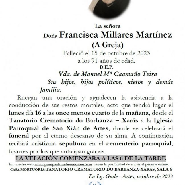 Millares Martinez, Francisca