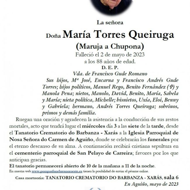 Torres Queiruga, Maria