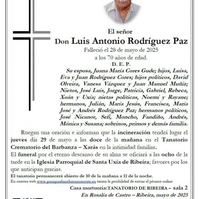 Rodriguez Paz, Luis Antonio