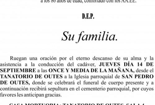 09 23 Esquela Tomás Rodríguez Outón