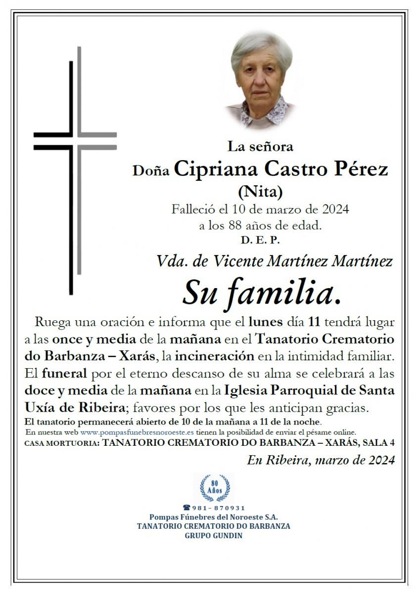 Castro Pérez, Cipriana