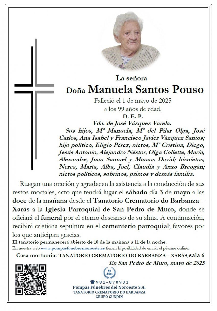 Santos Pouso, Manuela