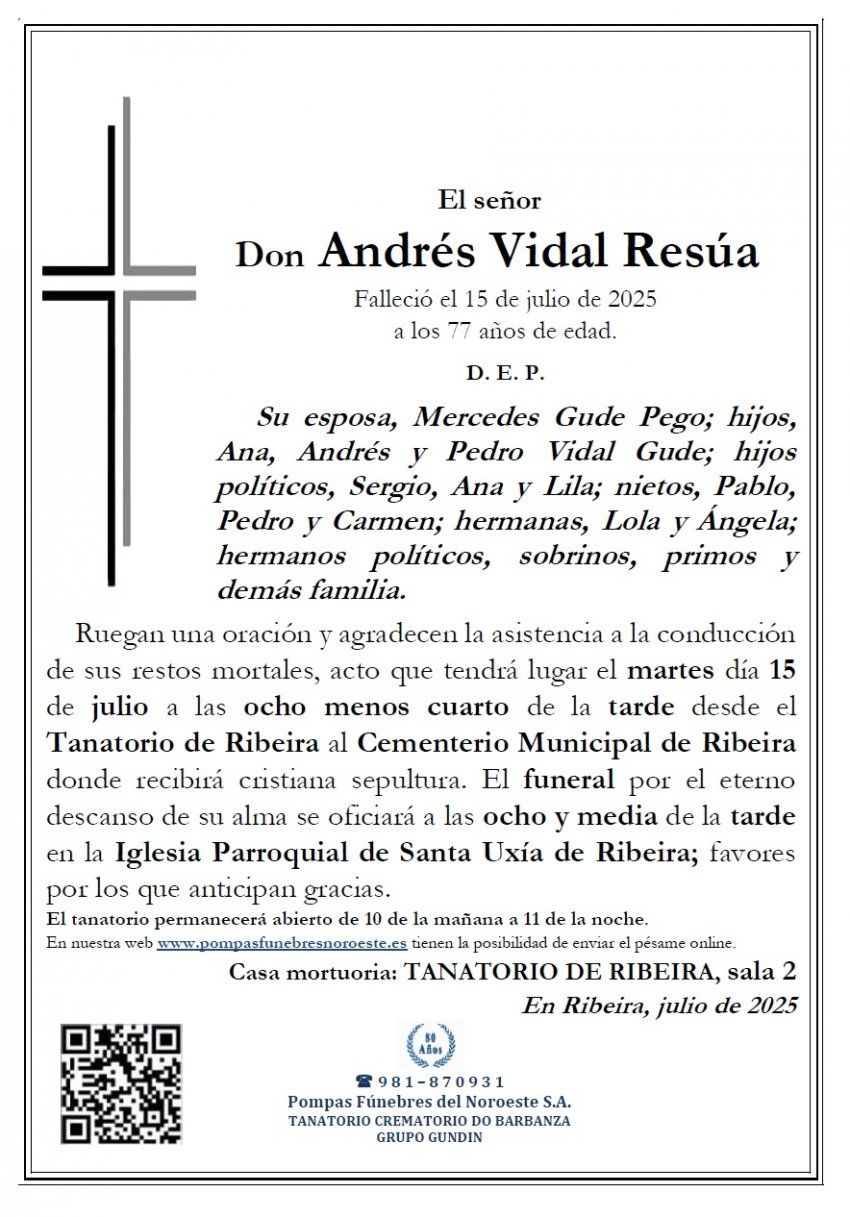 Vidal Resua, Andres