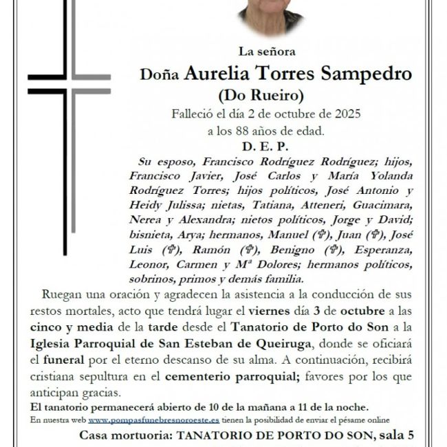 Torres Sampedro, Aurelia