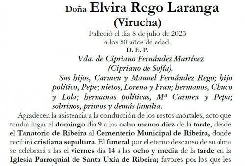 Rego Laranga, Elvira