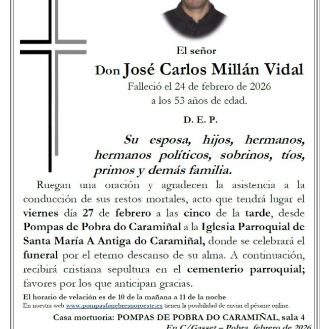 Millan Vidal, Jose Carlos