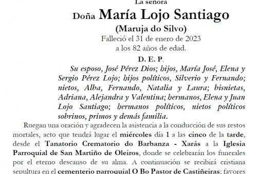 Lojo Santiago, María