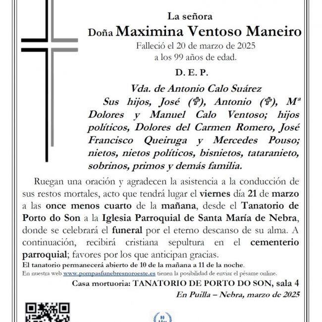 Maximina Ventoso Maneiro