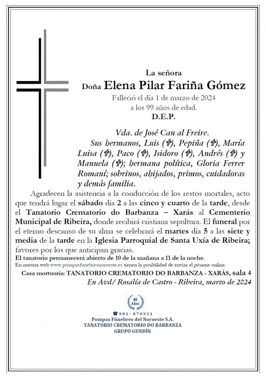 Fariña Gomez, Elena Pilar