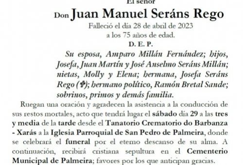 Serans Rego, Juan Manuel